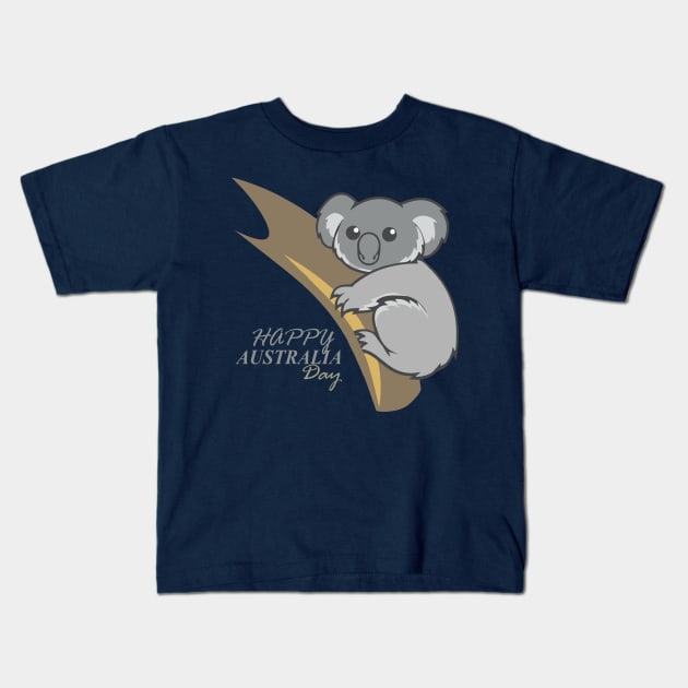 Happy Austalia Day Kids T-Shirt by zolazilabi